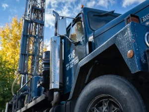 Front of pump truck